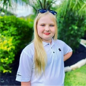 CS Youth Mini Mesh Polo - White